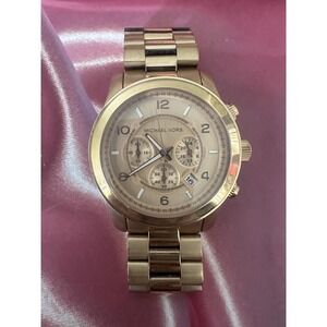 Michael Kors Runway Chronograph Rose Gold Tone‎ Quartz Watch MK-8096